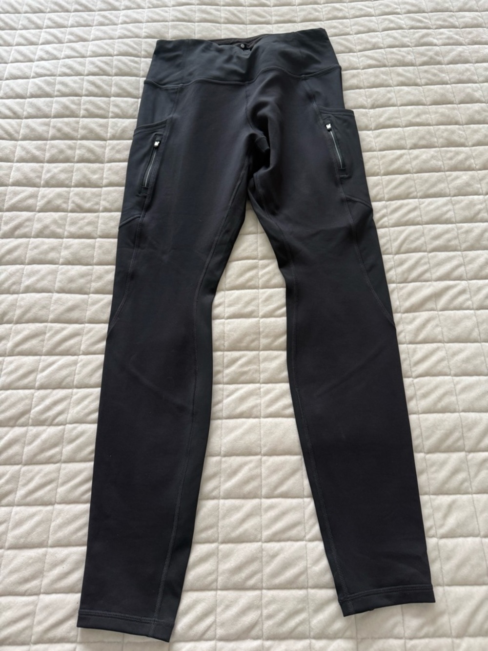 Athleta Black Performance Pants with Side Zippers